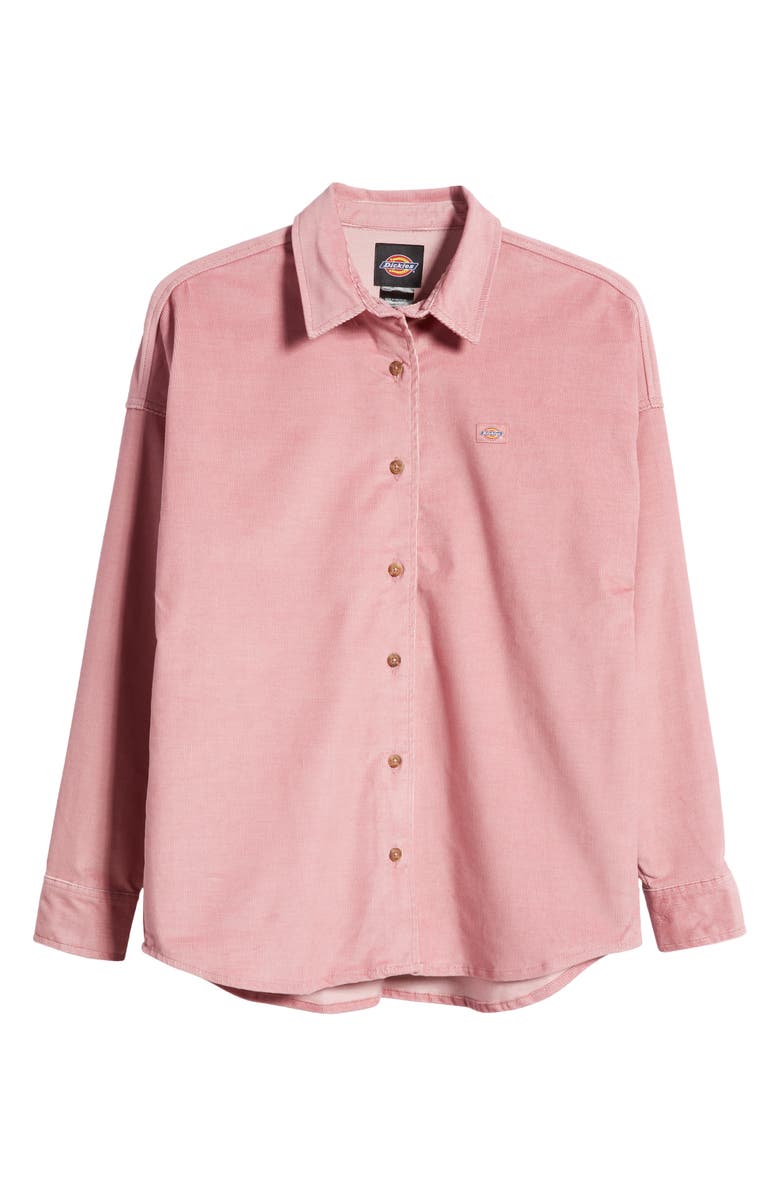 Dickies Oversize Corduroy Button-Up Shirt, Alternate, color,