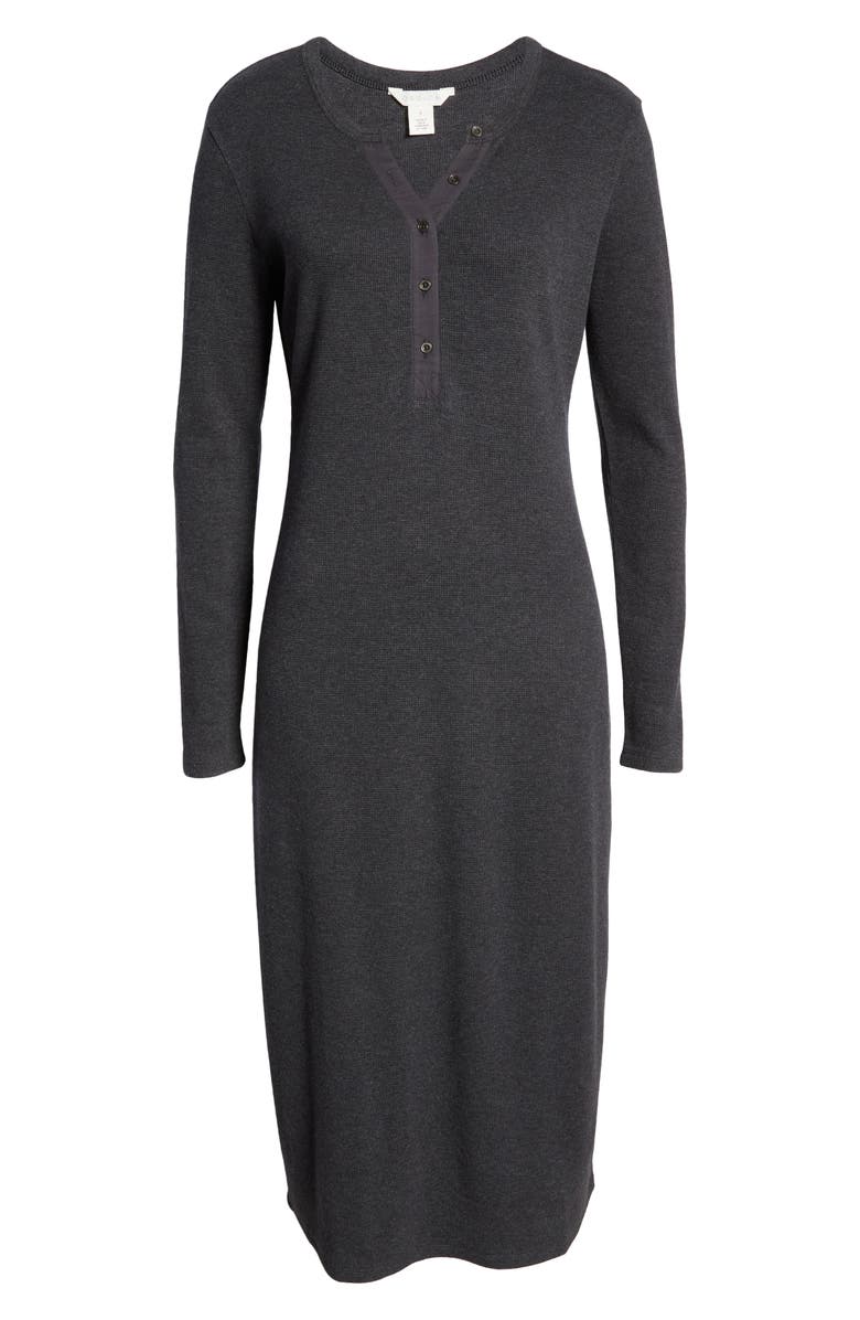 Caslon<sup>®</sup> Long Sleeve Henley Dress, Alternate, color, 