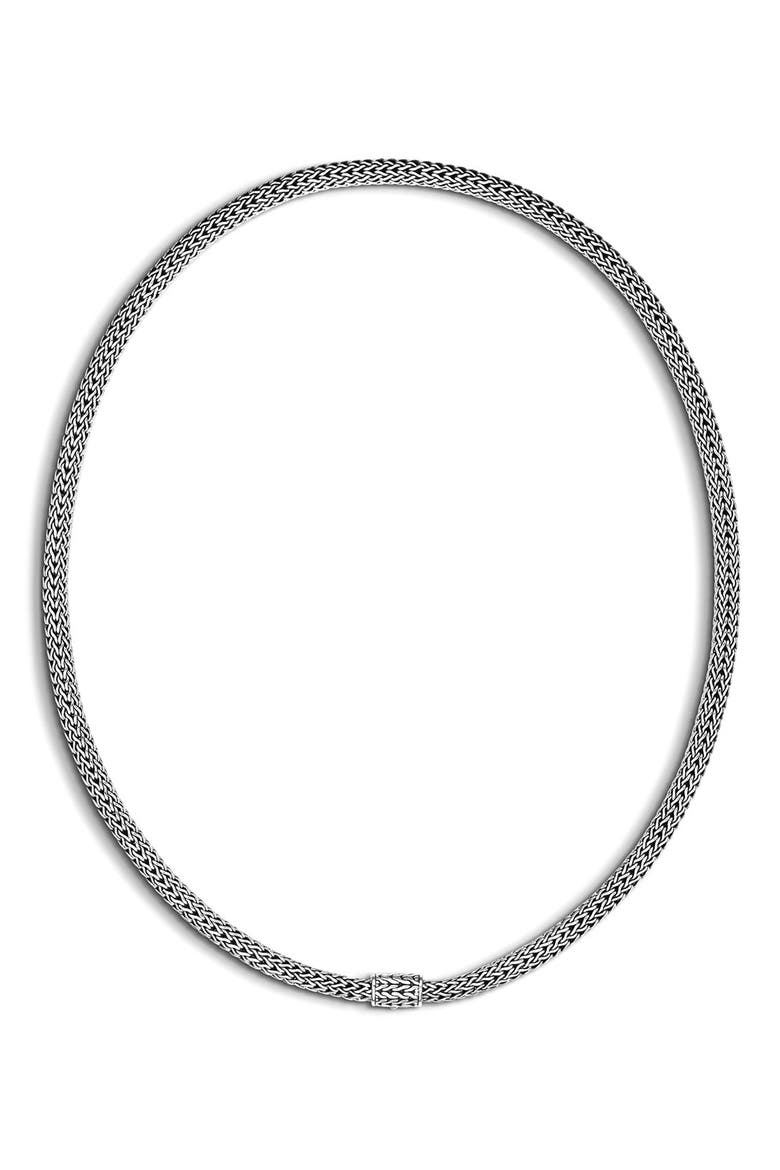 Icon Necklace, Sterling Silver, 5mm, Main, color, SILVER
