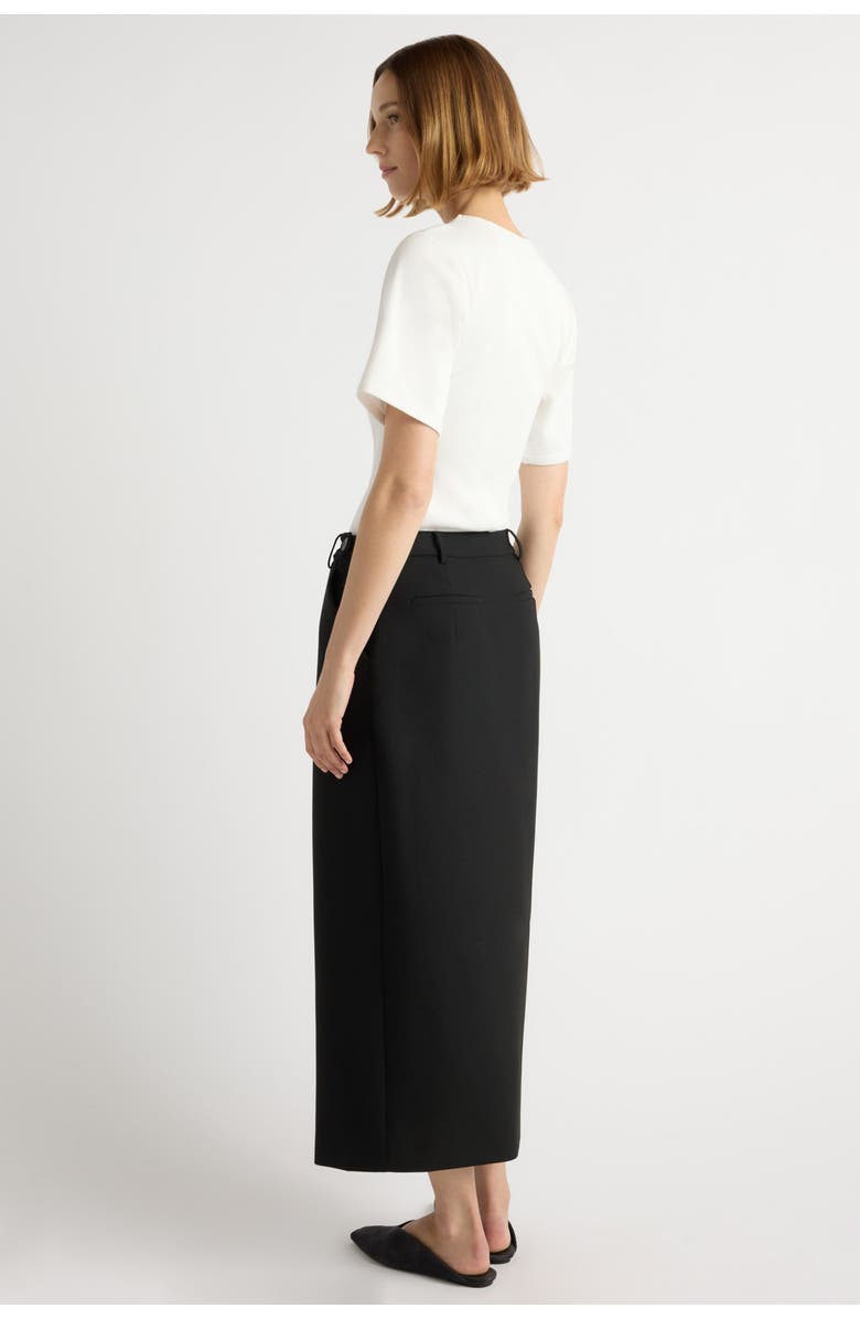 Modern Citizen Reanne Ribbed Sculpted Crew-Neck Tee, Alternate, color, White