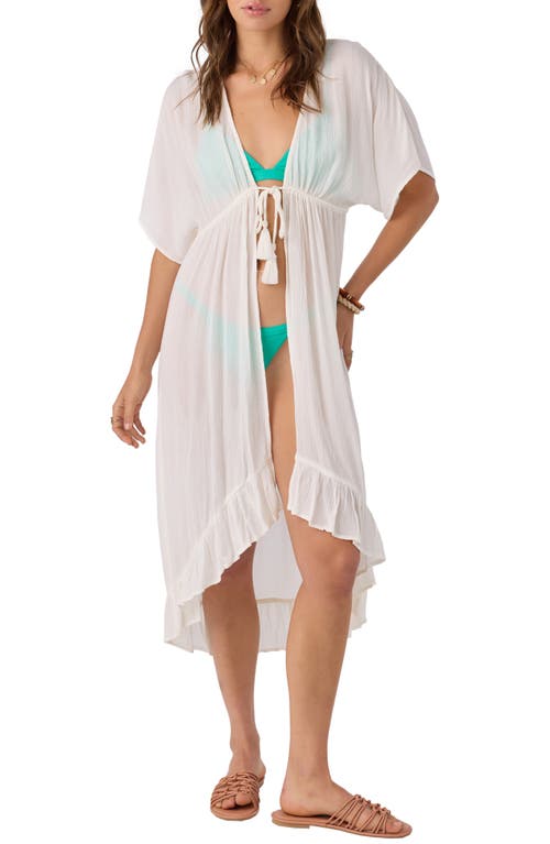 O'neill Wilder Cover-up Midi Dress In Vanilla