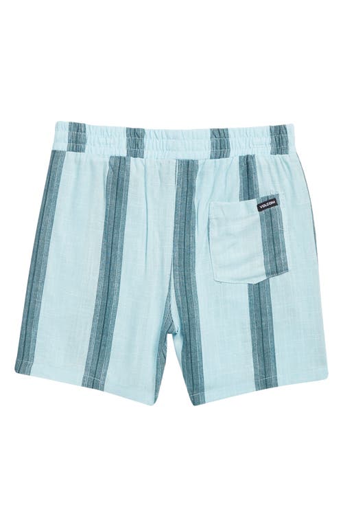 Shop Volcom Cabana Camp Shirt & Shorts Set In Blue