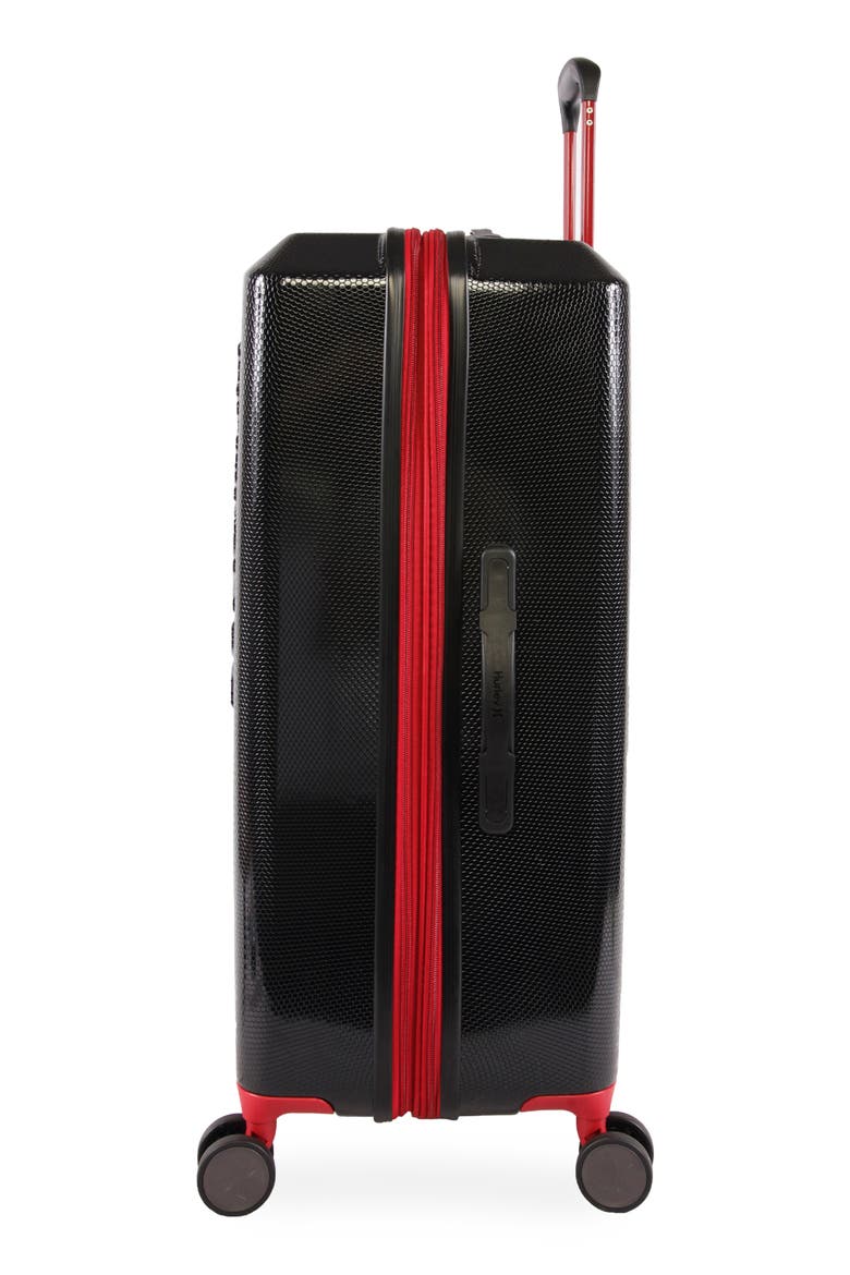 Swiper 29" Hardshell Spinner Suitcase, Alternate, color, BLACK/ RED
