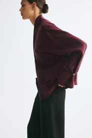H&M Textured-Weave Button-Detail Shirt