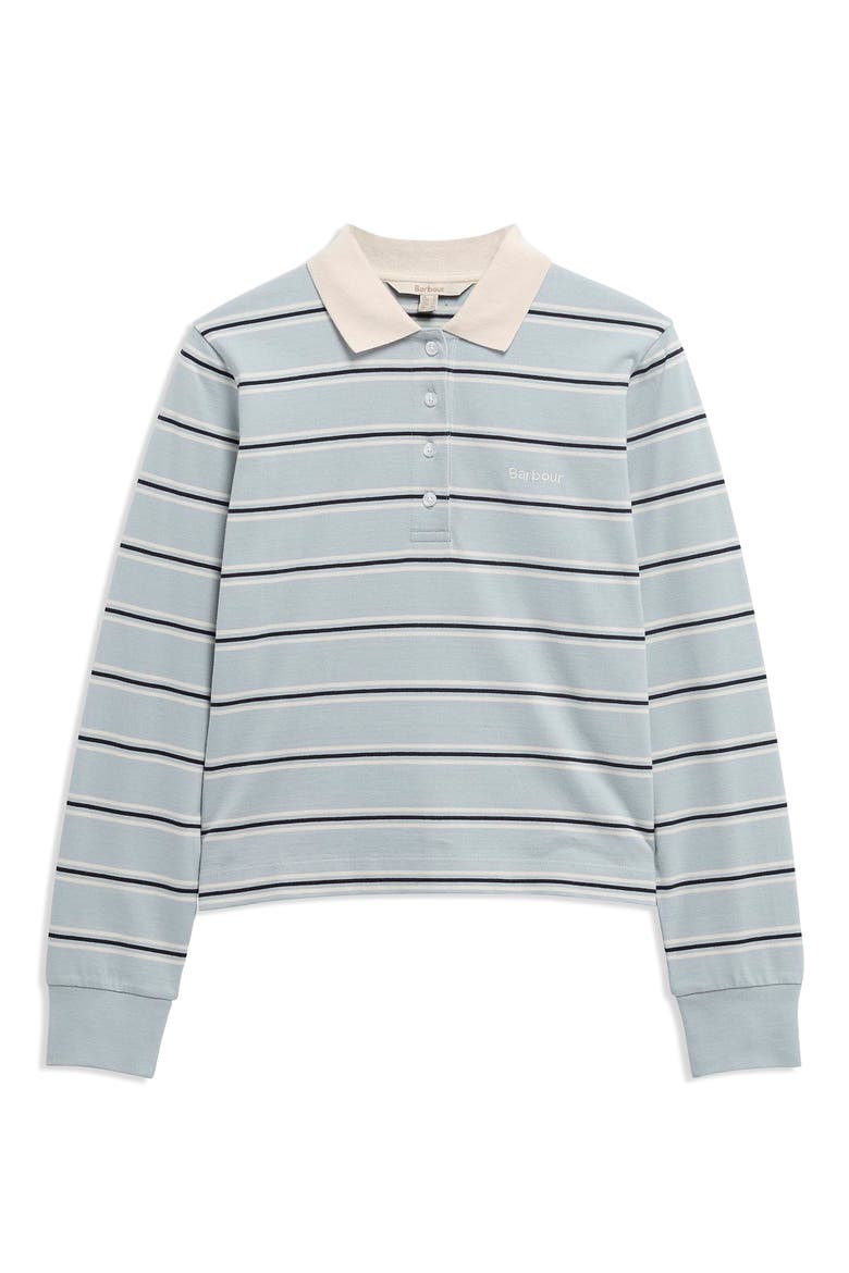 Ashwell Stripe Cotton Jersey Polo, Alternate, color, CELESTIAL BLUE STRIPE