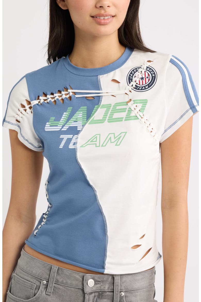 Macrame Spliced Football Top, Alternate, color, MULTI