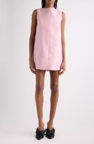 Balenciaga Wool & Silk Faille Minidress