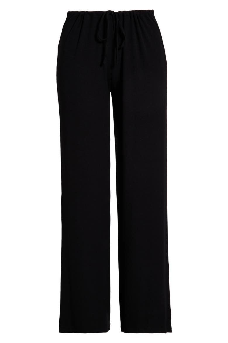 Daydream Rib Lounge Pants, Alternate, color, BLACK