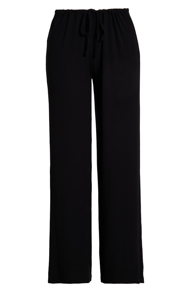 Open Edit Daydream Rib Loung Pants, Alternate, color, Black