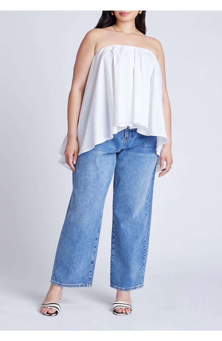 ELOQUII Cascading Tube Top, Alternate, color, 