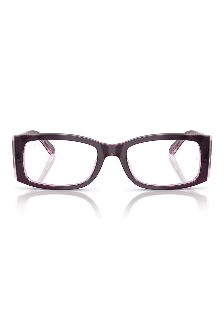 52mm Square Optical Glasses, Main, color, VIOLET