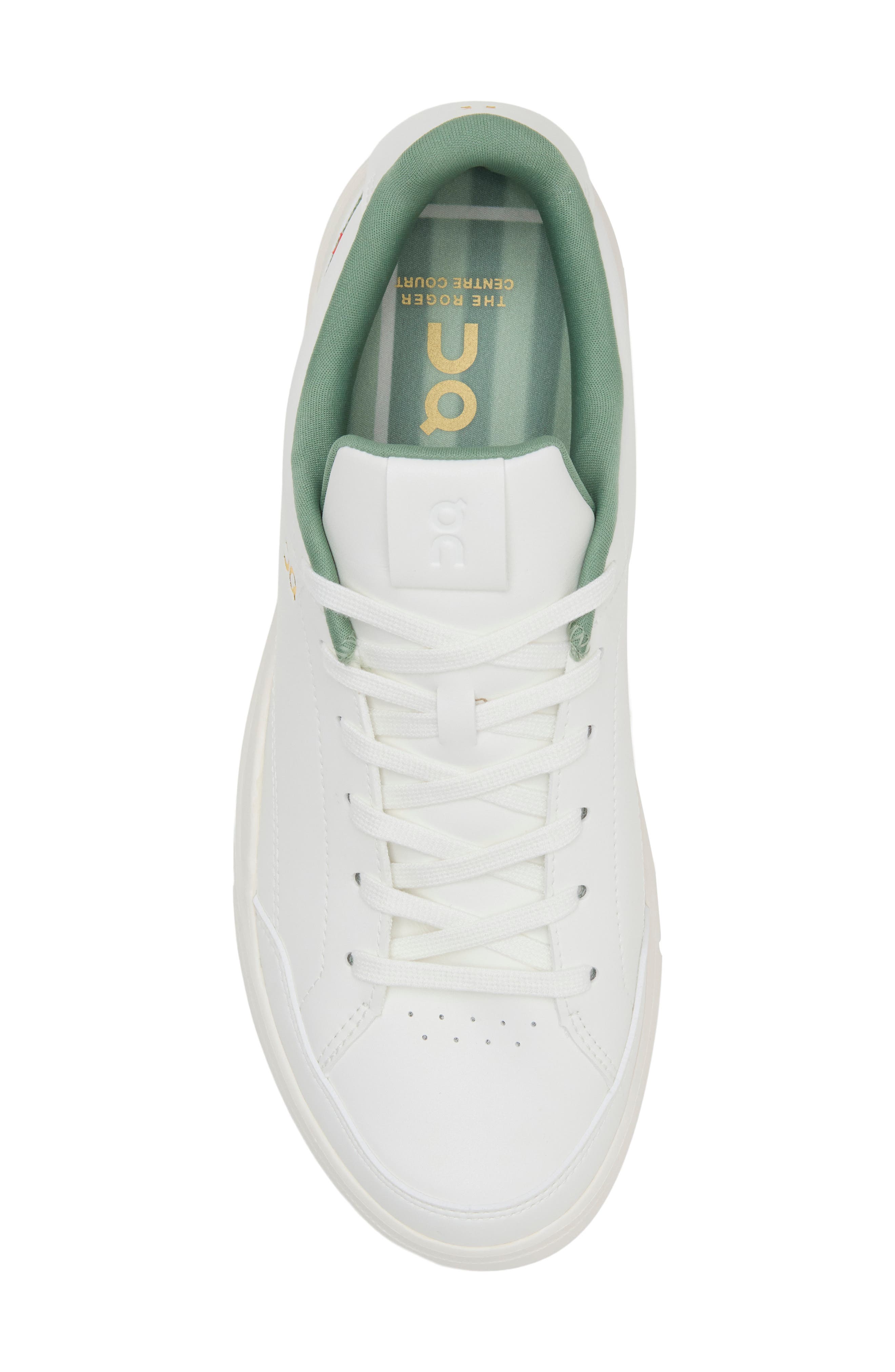 THE ROGER Centre Court Tennis Sneaker, Alternate, color, IVORY/ FERN