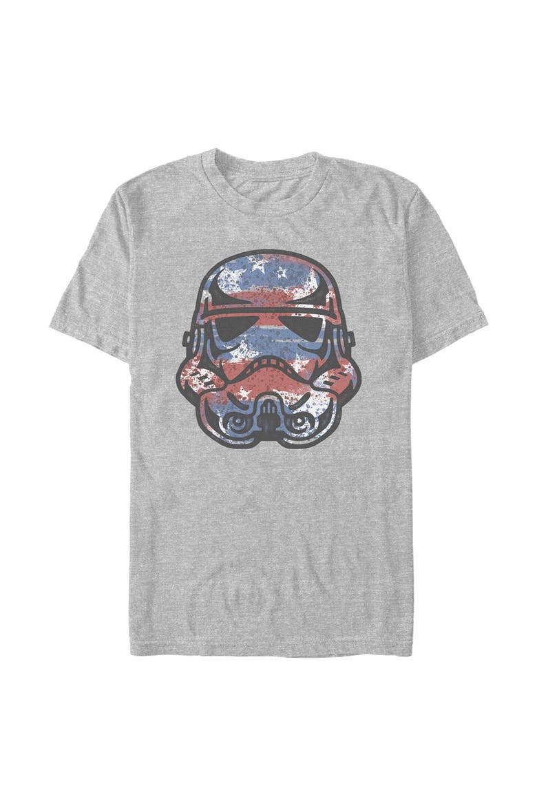 Men's Star Wars Patriotic Stormtrooper  Graphic T-Shirt, Main, color, Sport Grey
