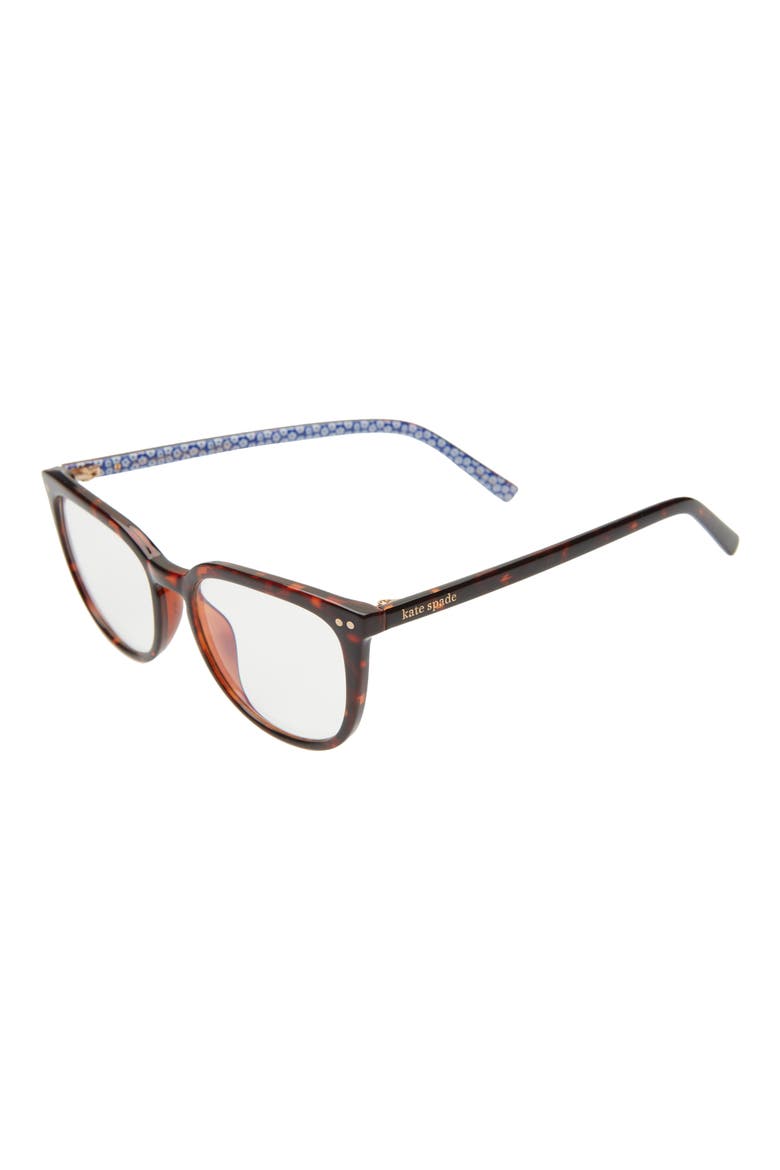 albi 52mm blue light blocking reading glasses, Alternate, color, HAVANA/ CLEAR