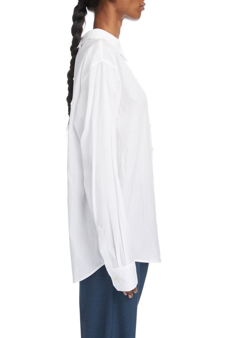 Saffron Fancy Stripe Button-Up Shirt, Alternate, color, WHITE