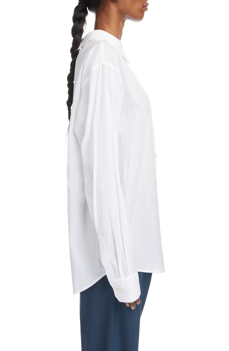 Acne Studios Saffron Fancy Stripe Button-Up Shirt, Alternate, color,