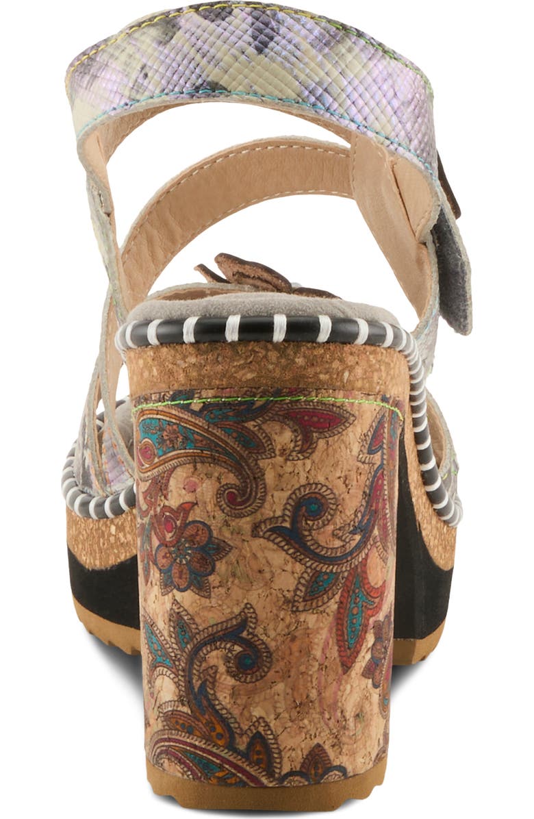 L'Artiste by Spring Step Escapartist Slingback Platform Sandal, Alternate, color, Blue Multi