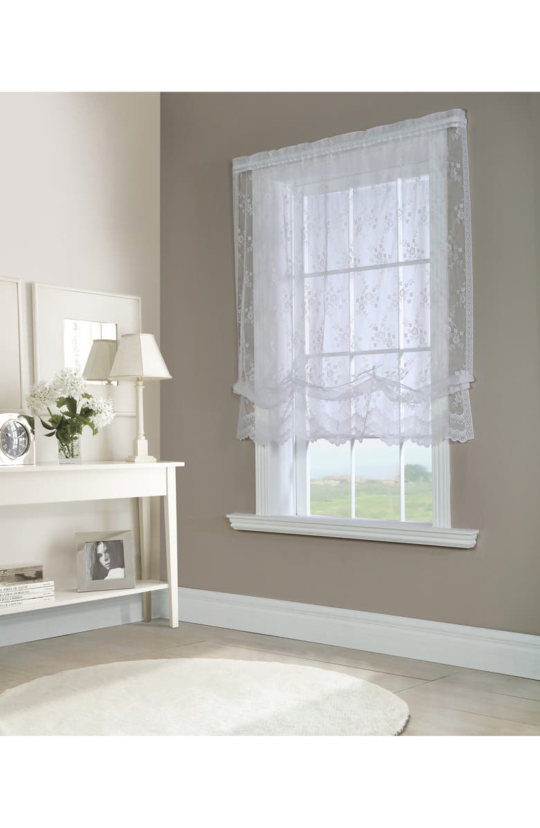 Outdoor Decor by Commonwealth Balloon Sheer Curtain Panel, Alternate, color, White