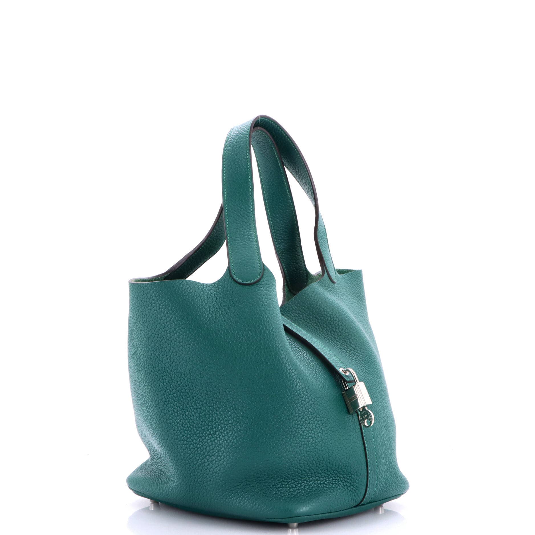 Picotin Lock Bag Clemence MM, Alternate, color, Green