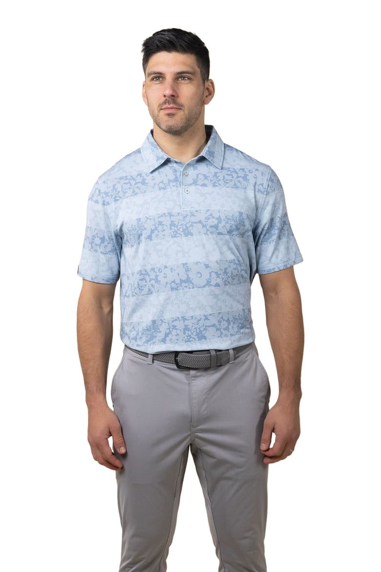 Floral Rugby Polo, Alternate, color, Denim