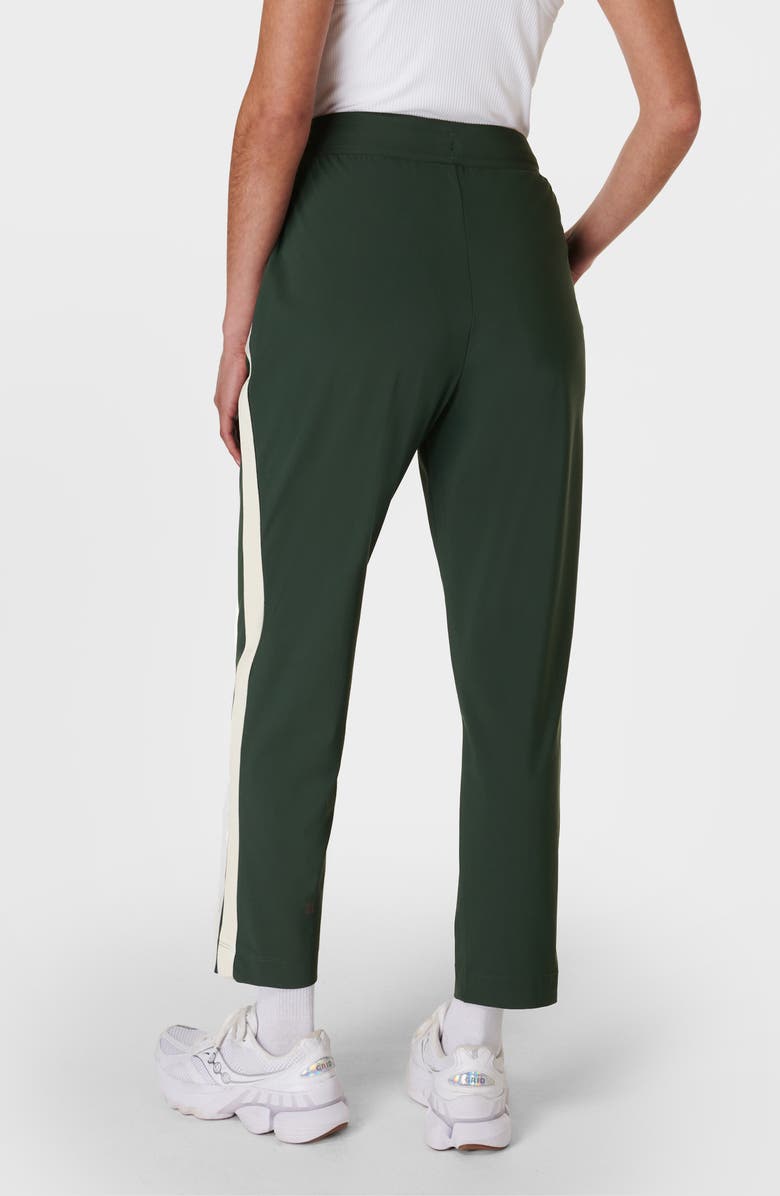 Sweaty Betty Explorer Side Stripe Ankle Pants, Alternate, color, Trek Green