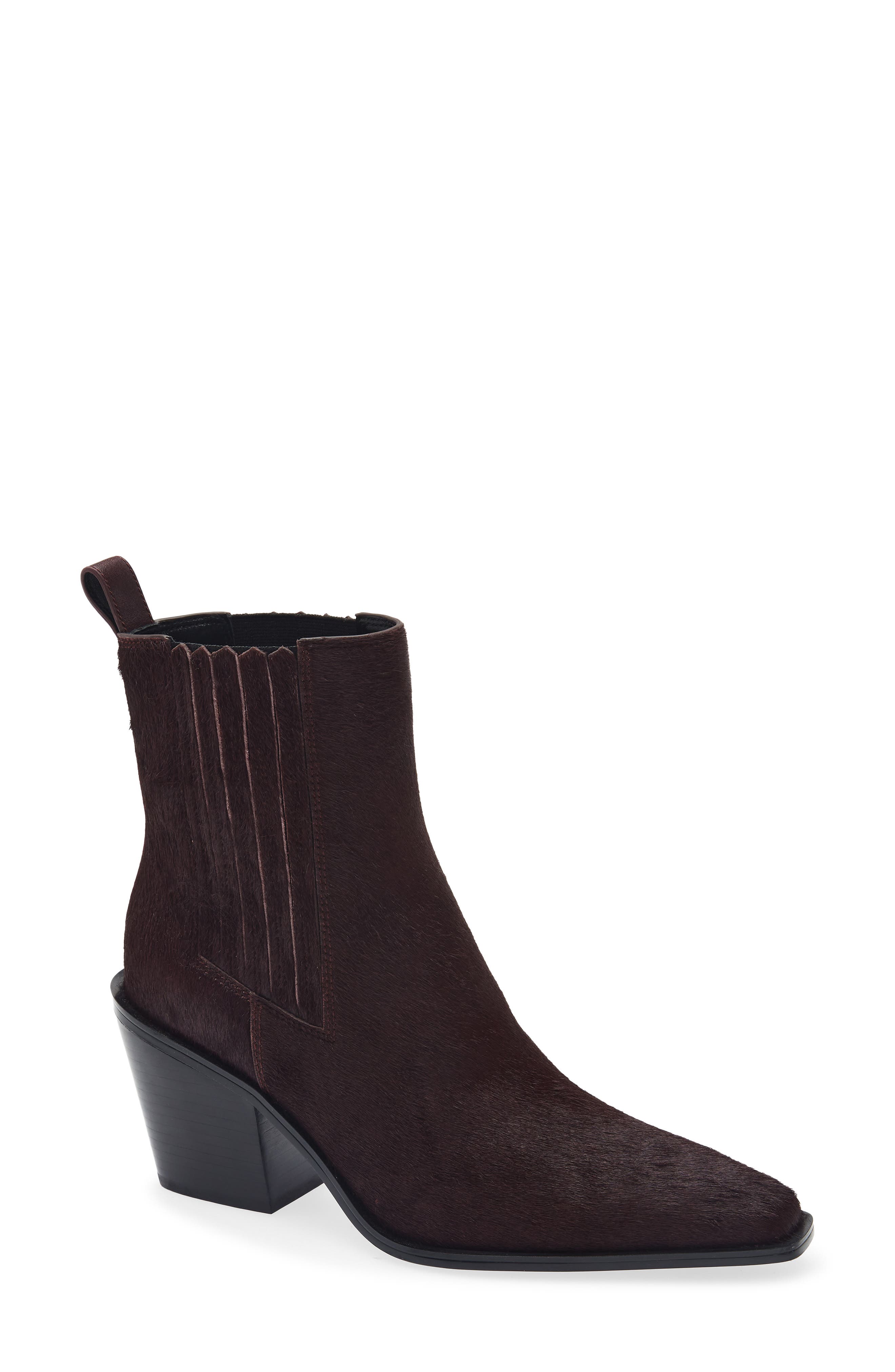 BURGUNDY CALF HAIR