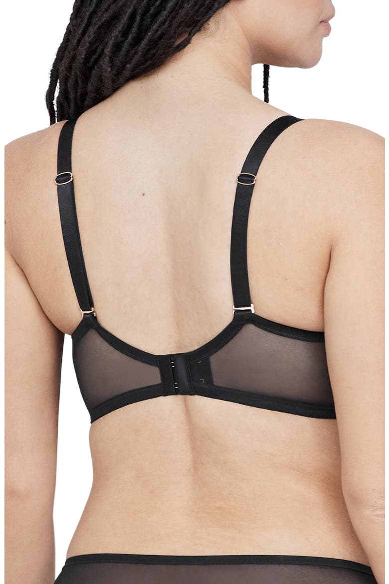 Spellbound Spacer Underwire Convertible Bra, Alternate, color, BLACK