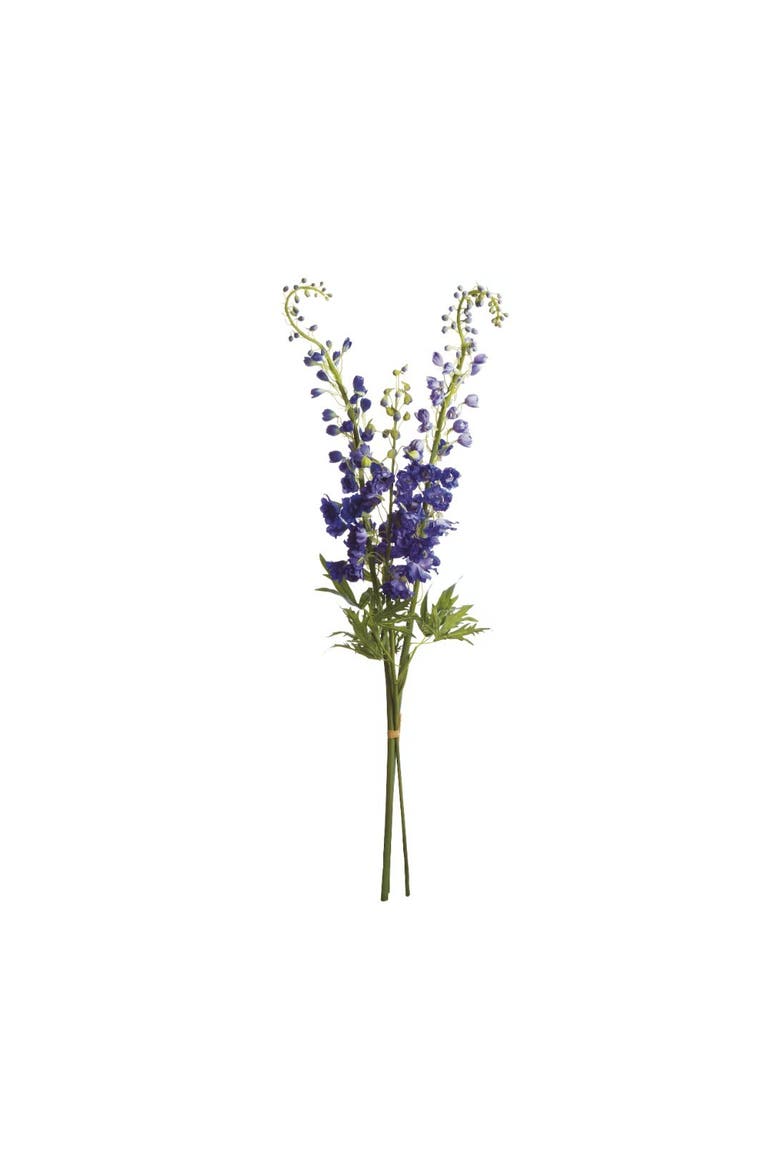 Delphinium 49" Artificial Stem Bundle of 3, Main, color, Purple