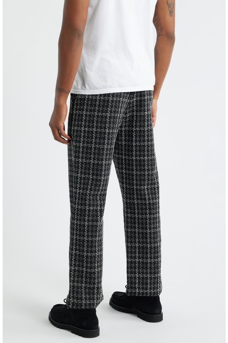 Uno Flare Tweed Pants, Alternate, color, BLACK