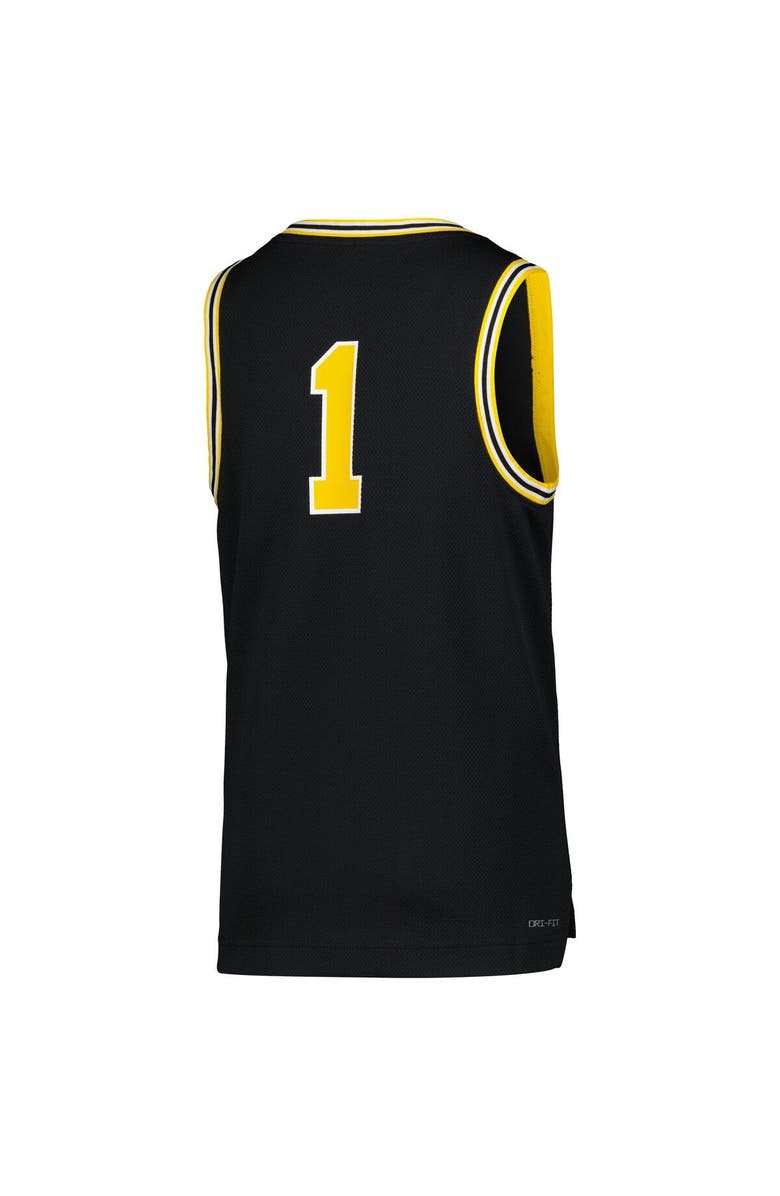 Jordan Brand Youth Jordan Brand #1 Navy Michigan Wolverines Icon Replica Basketball Jersey, Alternate, color, 
