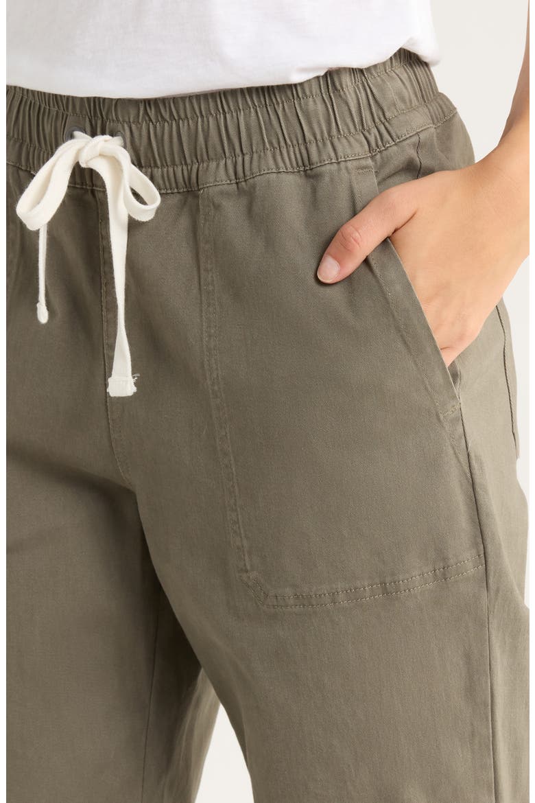 Pacifica Stretch Twill Drawstring Pants, Alternate, color, SMOKEY OLIVE