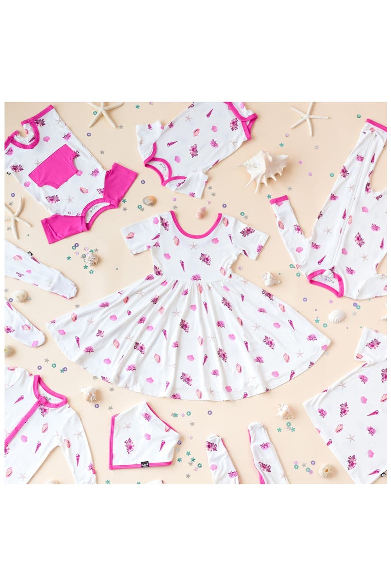 Raspberry Shell Romper, Alternate, color, RASPBERRY SHELL