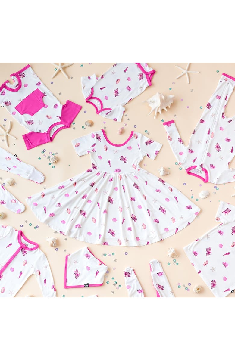 Kyte BABY Raspberry Shell Romper, Alternate, color, 