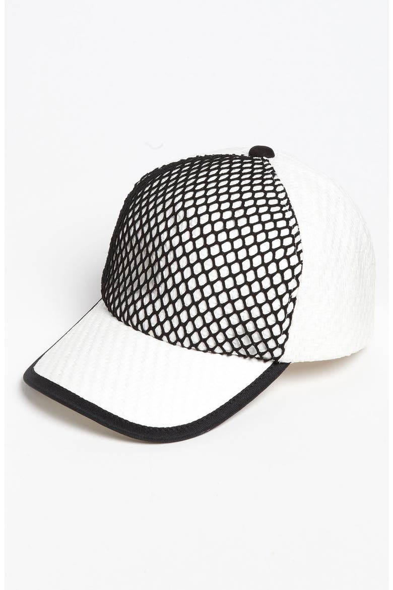 Netted Cap, Main, color, WHITE
