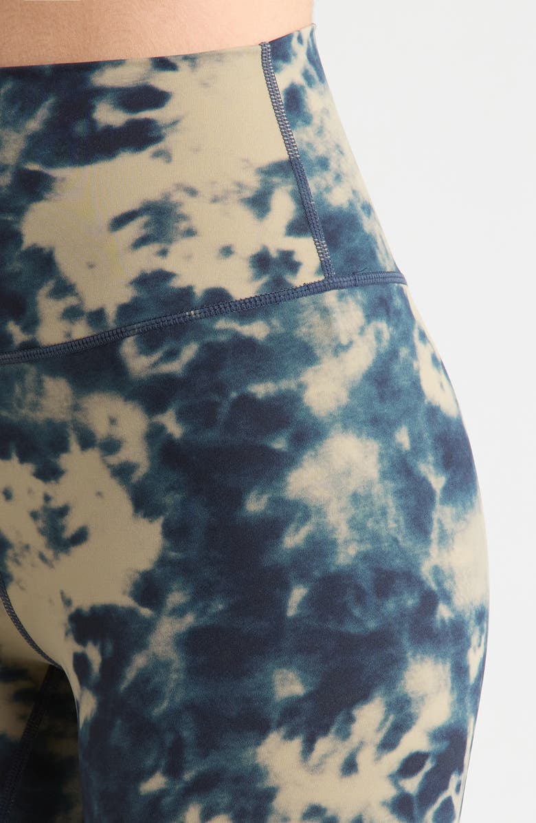 MPG Print Sculpt Leggings, Alternate, color, Silver Sage Shibori