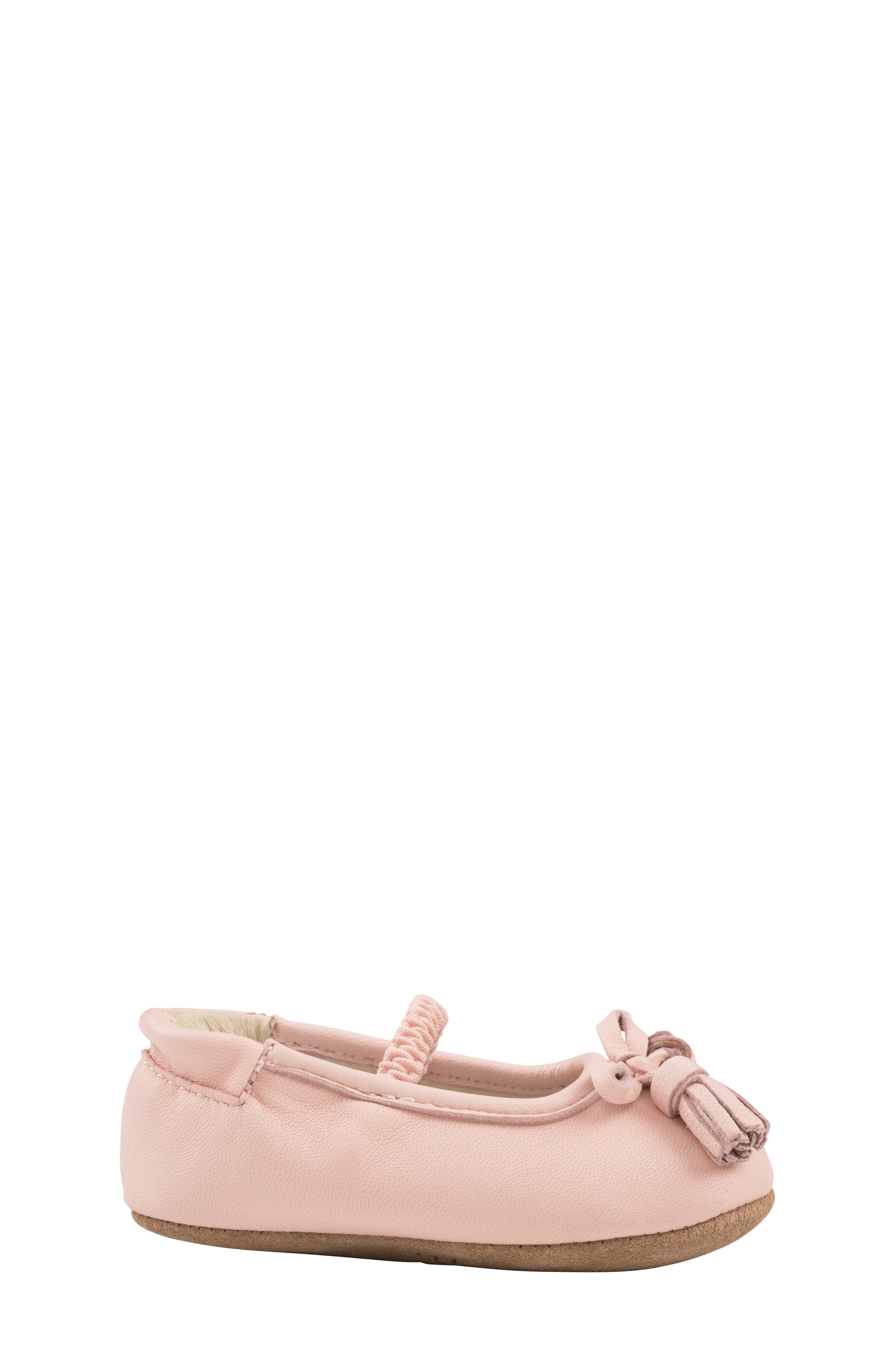 Robeez<sup>®</sup> Emily Bow Tassel Mary Jane Crib Shoe, Alternate, color, 