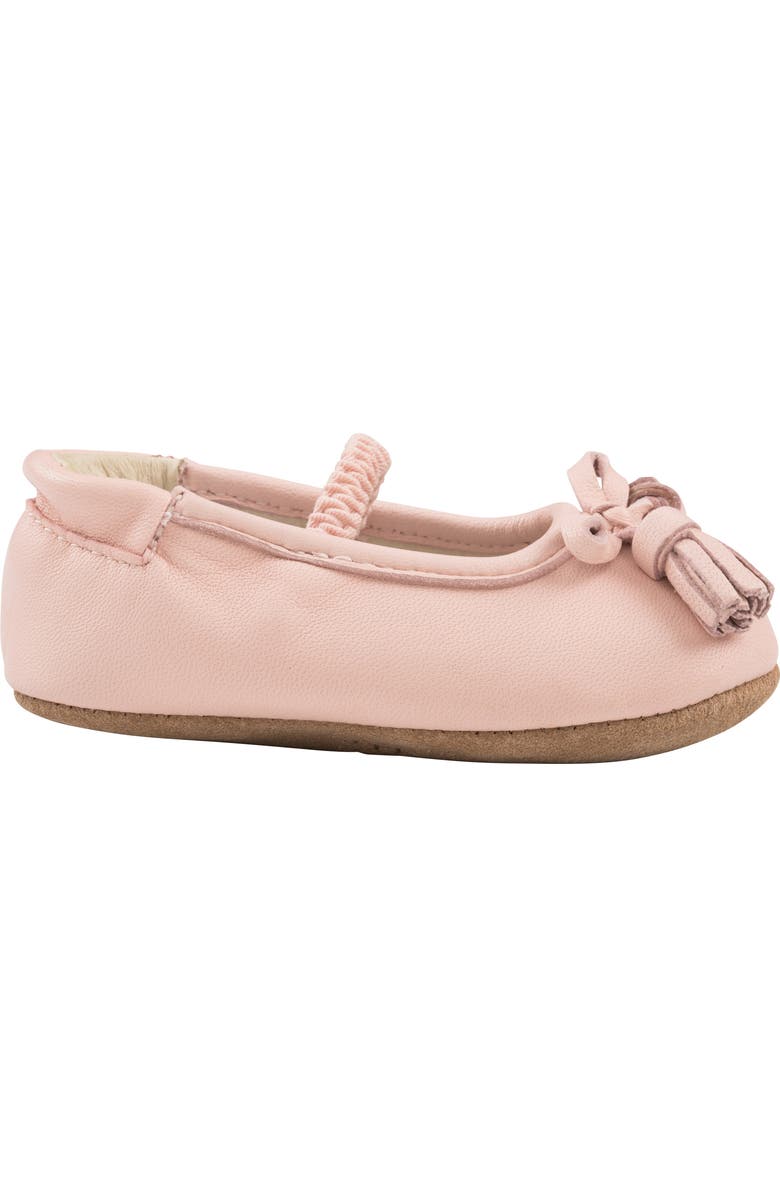 Robeez<sup>®</sup> Emily Bow Tassel Mary Jane Crib Shoe, Alternate, color,