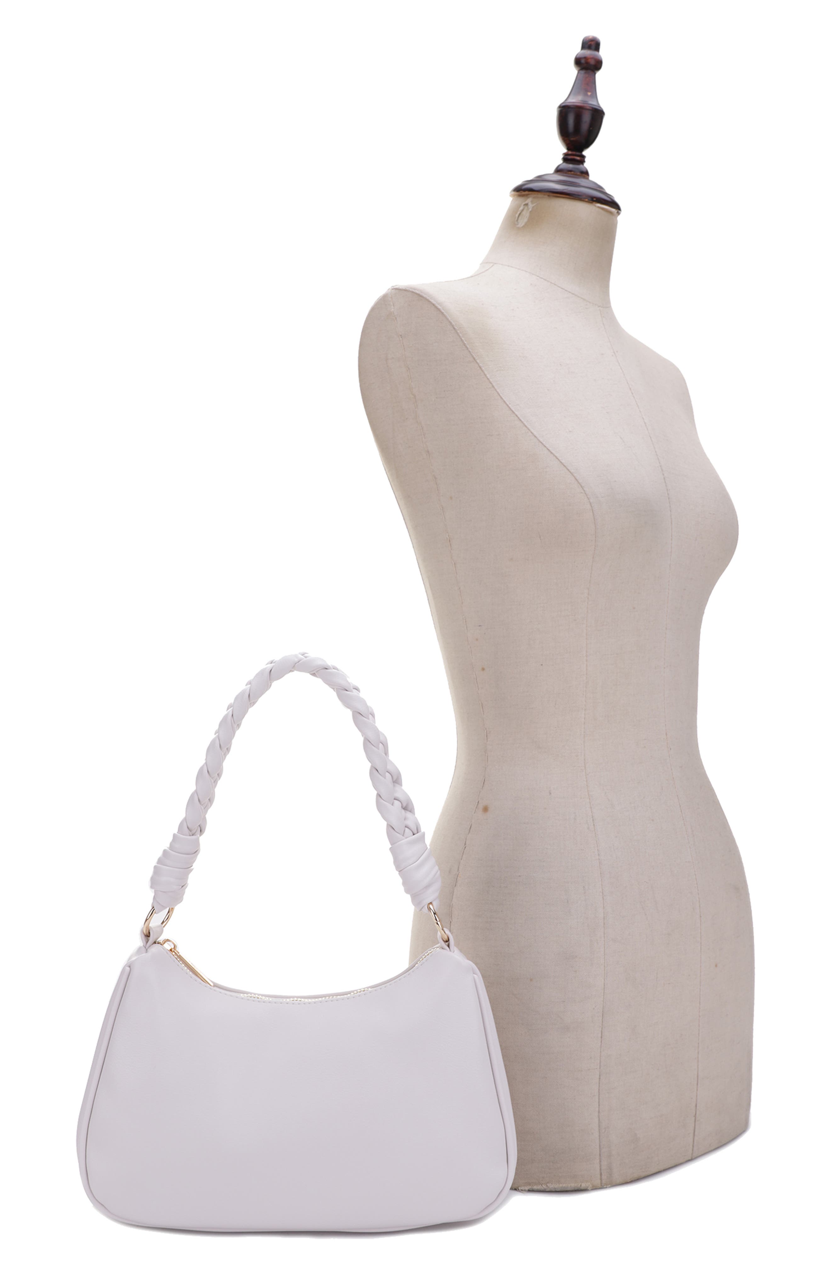 Sarah Vegan Leather Shoulder Bag, Alternate, color, WHITE
