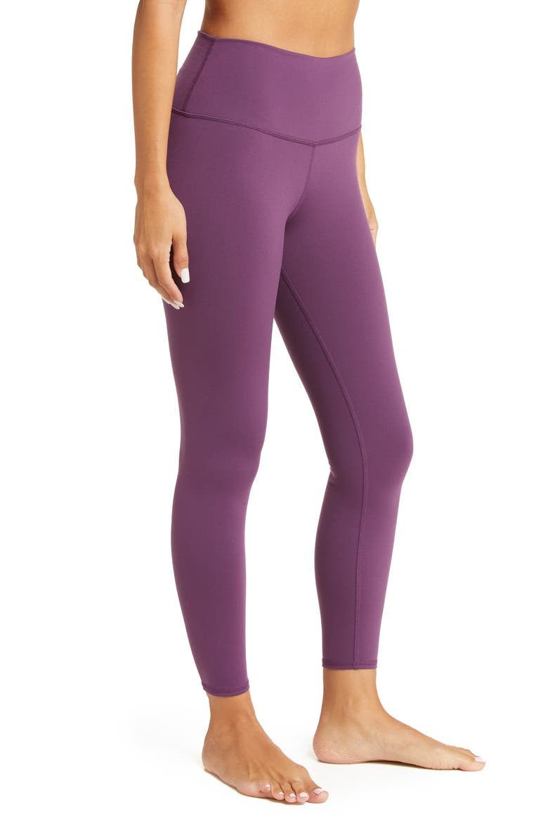 Airbrush High Waist 7/8 Leggings, Alternate, color, DARK PLUM