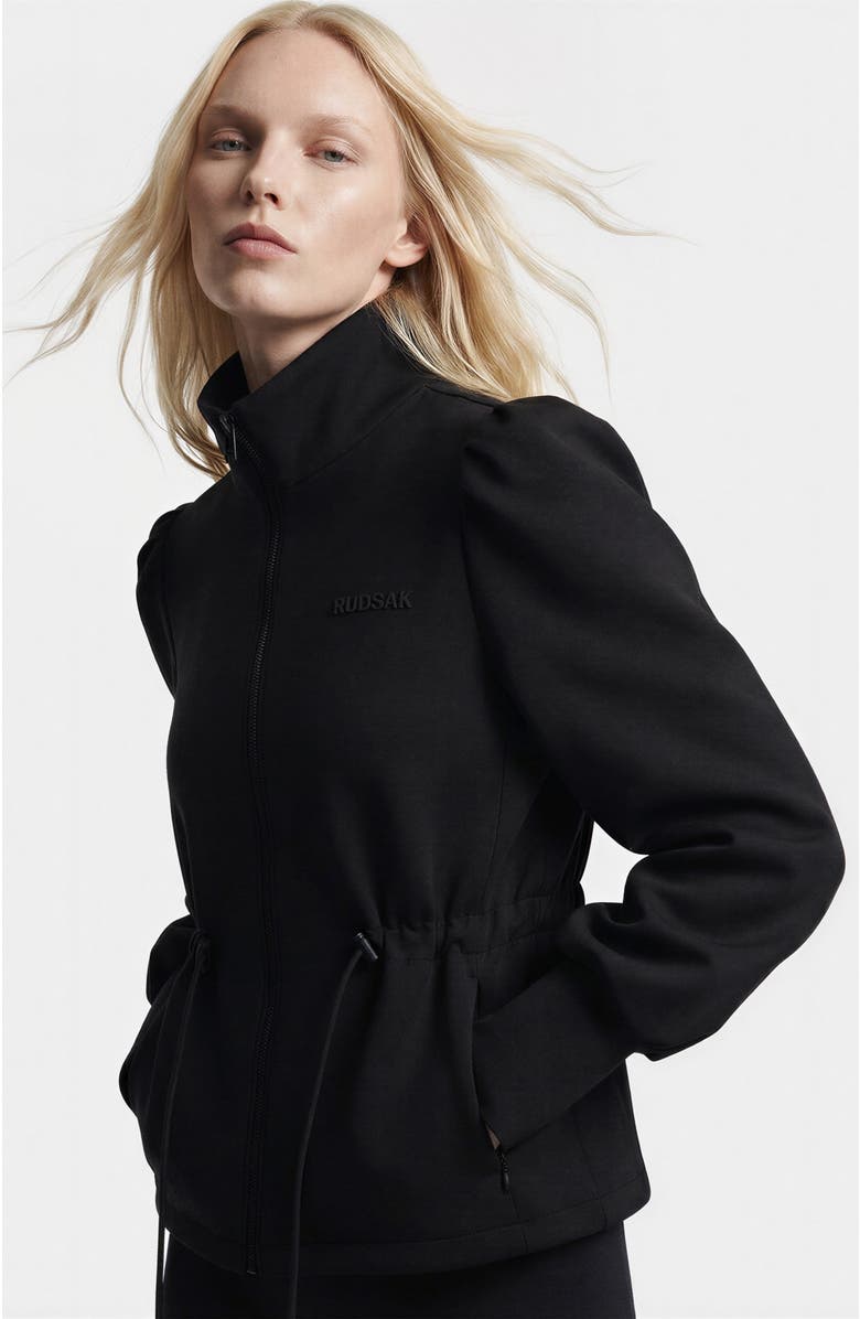 Rudsak Elodie Zip-up Sweater Jacket, Alternate, color, Black