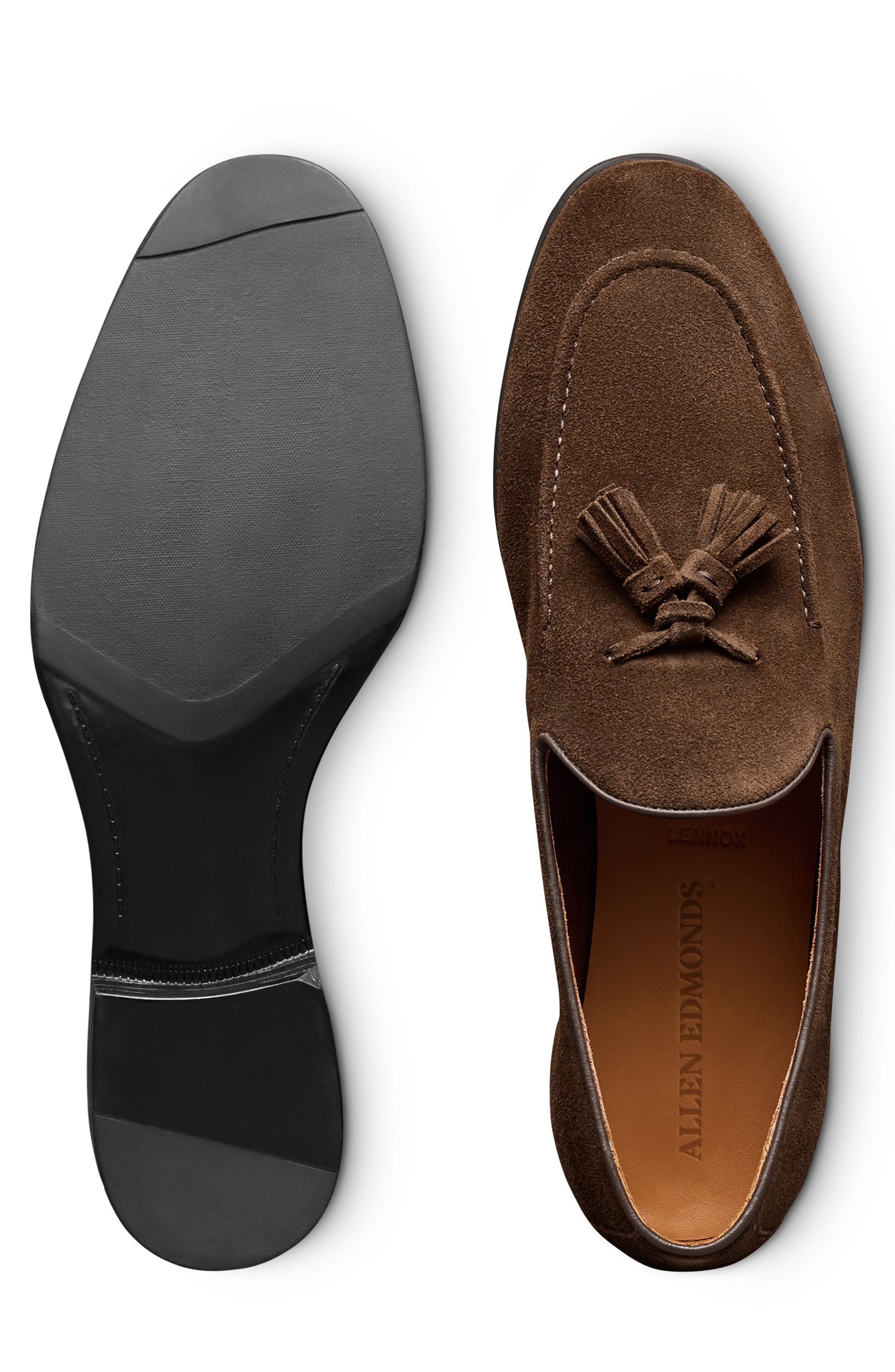 Allen Edmonds Lennox Tassel Loafer, Alternate, color, Snuff Suede