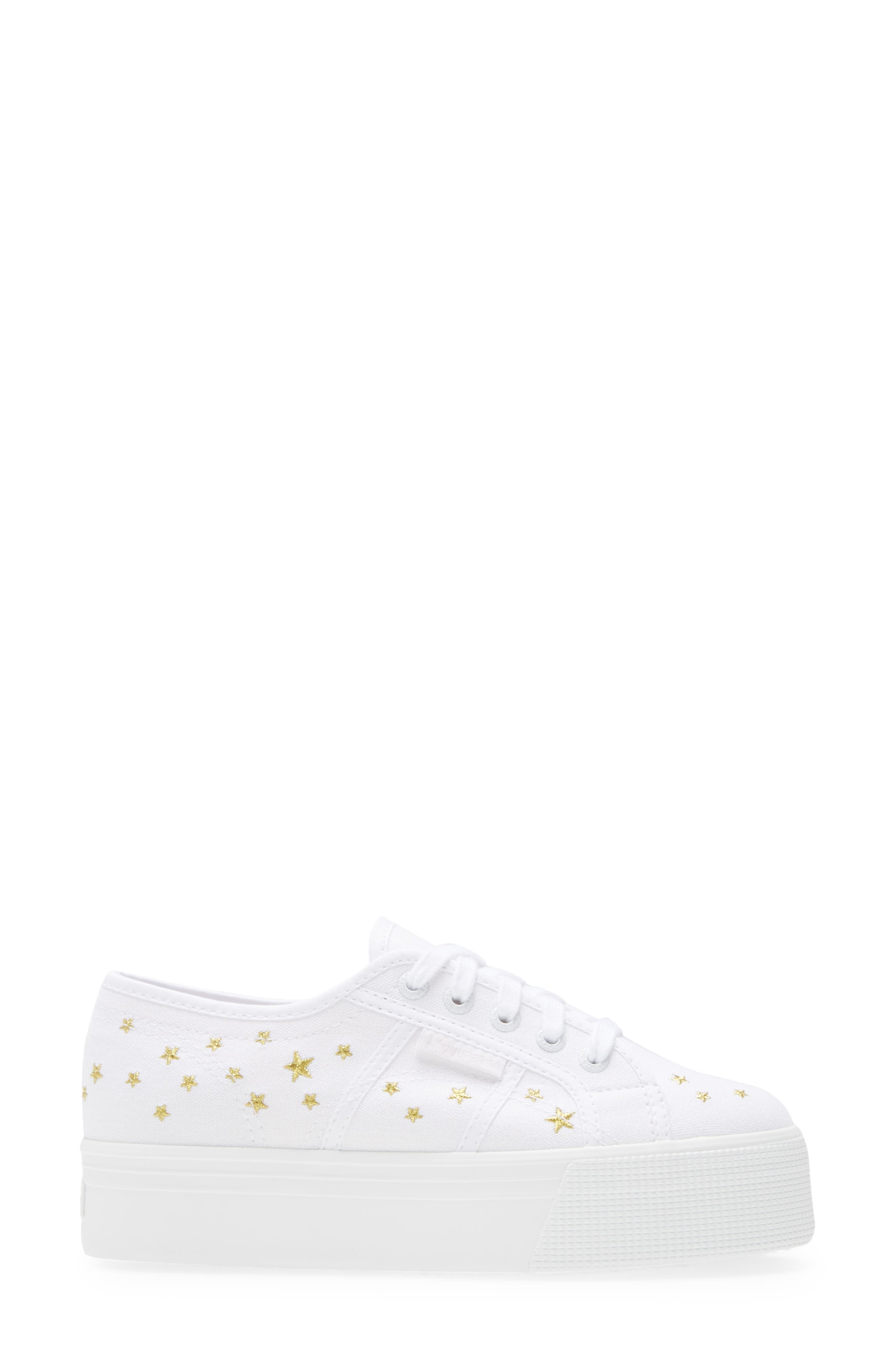 Superga 2790 Embroidered Platform Sneaker, Alternate, color, 