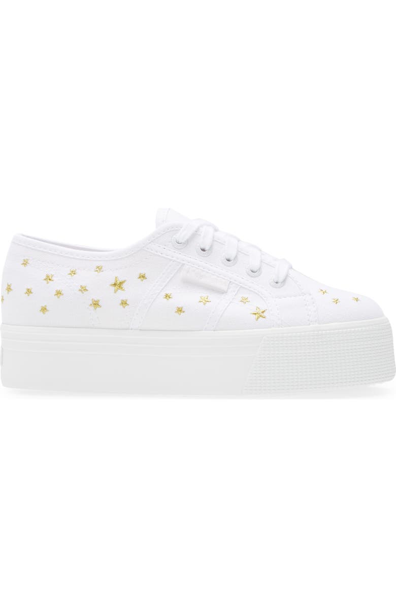 Superga 2790 Embroidered Platform Sneaker, Alternate, color,