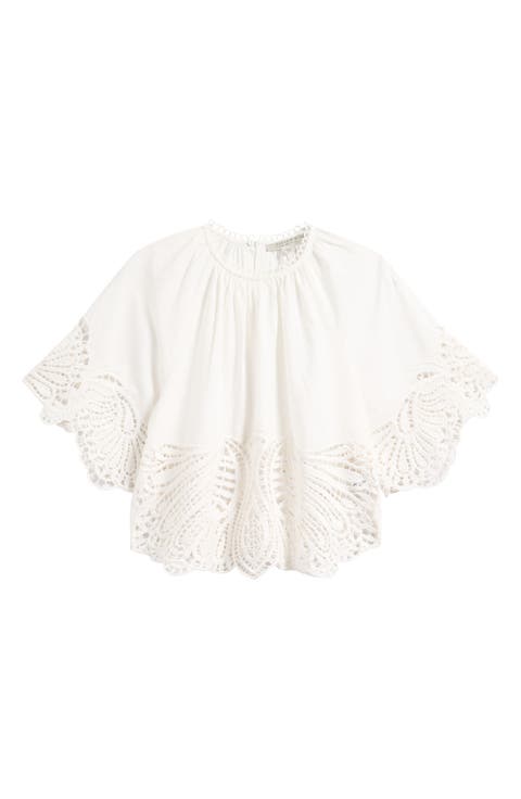 Femi Broderie Anglaise Cotton Top