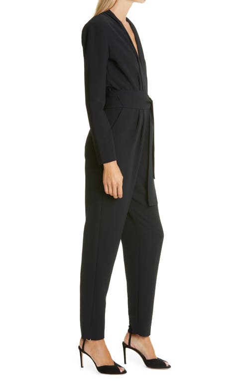 A.l.c . Kieran Plunge Neck Long Sleeve Jumpsuit In Black