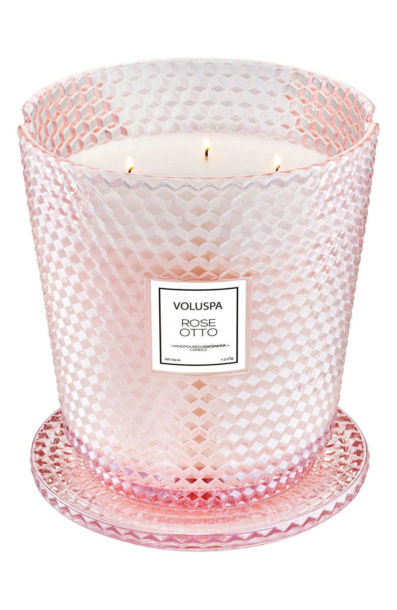 Voluspa Rose Otto Five-Wick Hearth Candle, Alternate, color, 