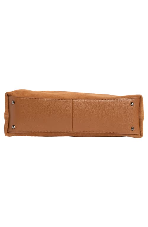 Aimee Stardust Leather Hobo Bag In Brown