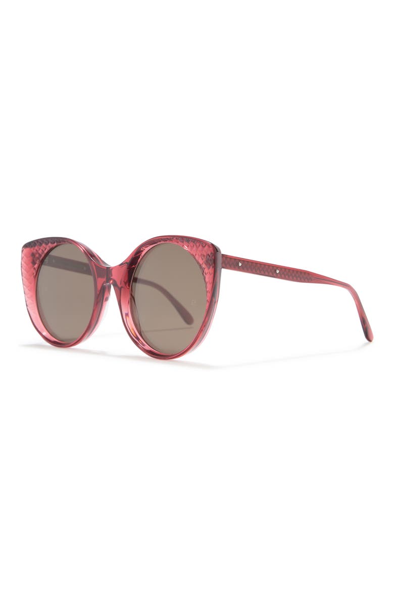 54mm Cat Eye Sunglasses, Alternate, color, BURGUNDY BURGUNDY BROWN/ BRW