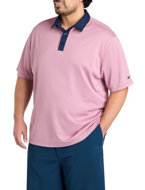 Big & Tall Contrast Solid Polo Shirt
