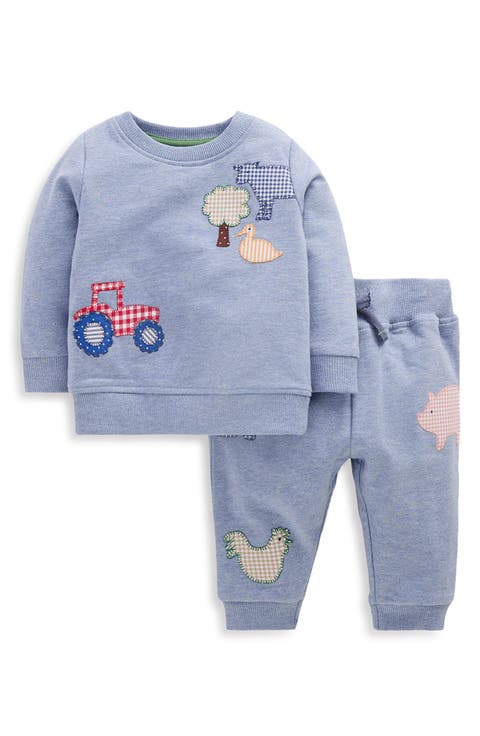 Kids' Appliqué Sweatshirt and Joggers Set